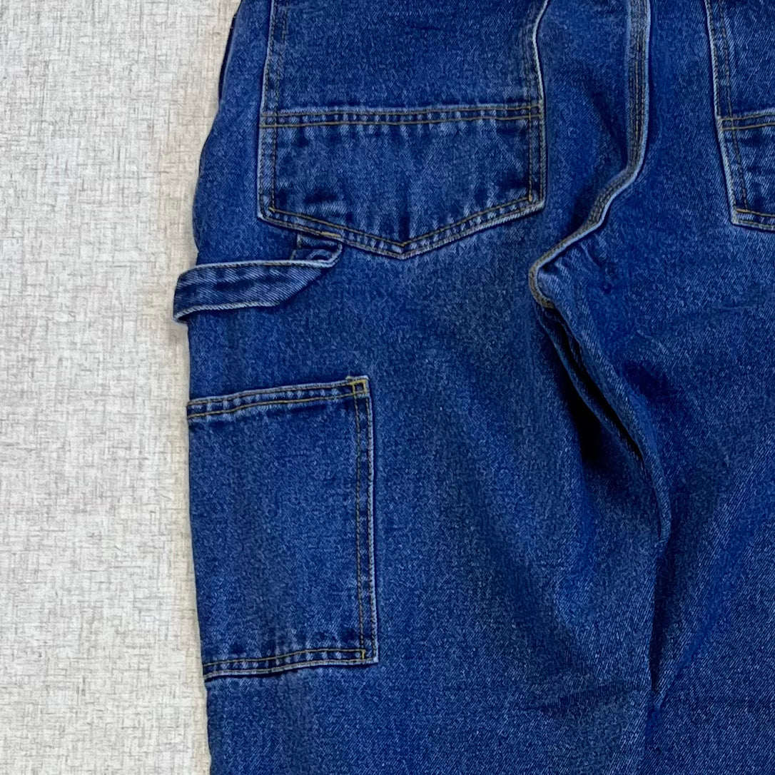 Thrifted – Jean Carpenter Forrado Workwear Talla 30x30 USA (CL 44–46) | Cintura 40 cm | Largo 98 cm | Talón 22 cm
