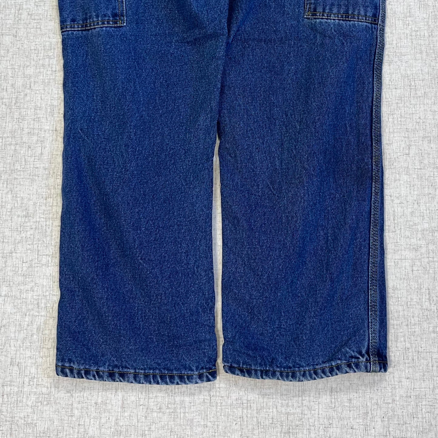 Thrifted – Jean Carpenter Forrado Workwear Talla 30x30 USA (CL 44–46) | Cintura 40 cm | Largo 98 cm | Talón 22 cm