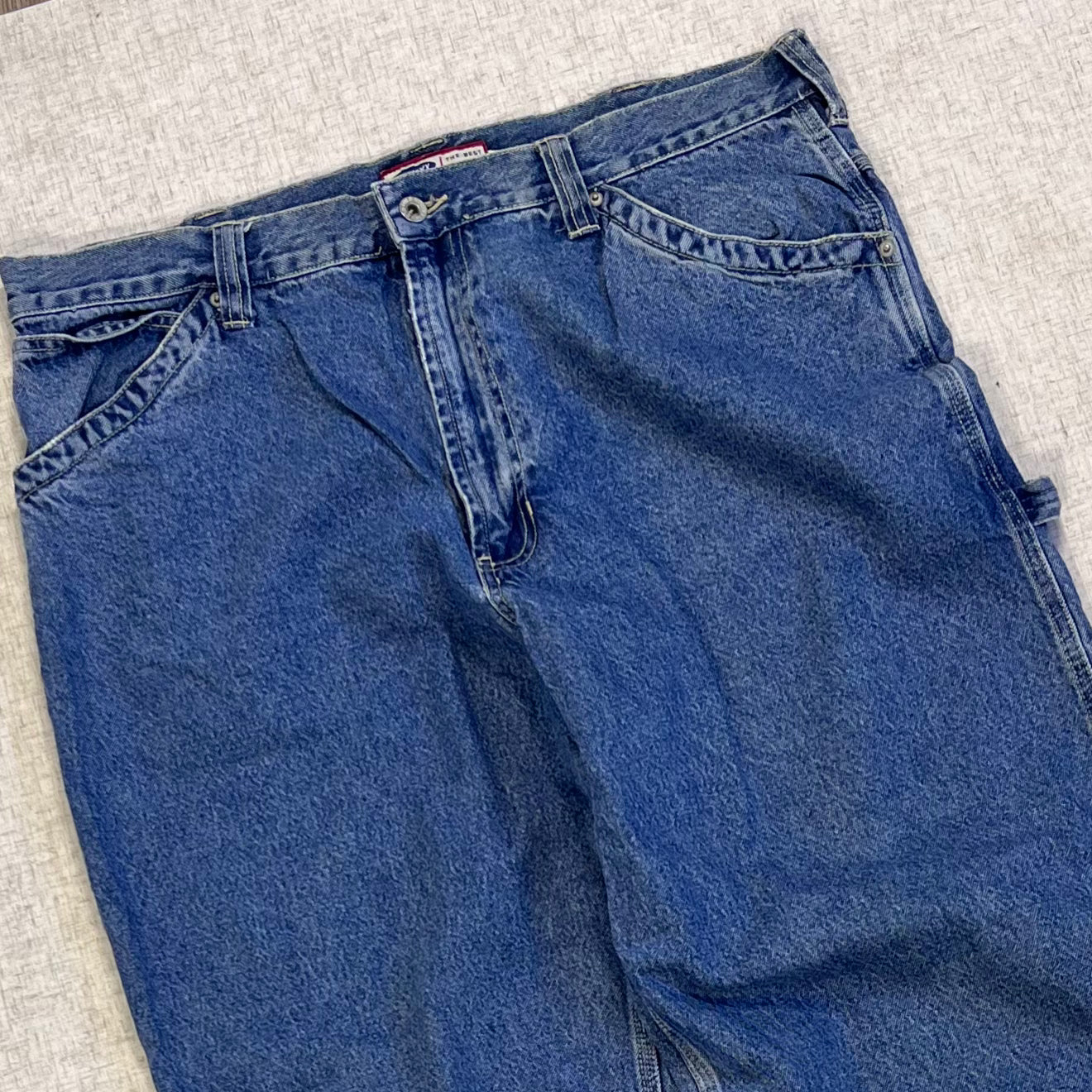 Thrifted – Jean Carpenter Denim Old Navy Talla 38x34 USA (CL 52–54) | Cintura 48 cm | Largo 115 cm | Talón 25 cm