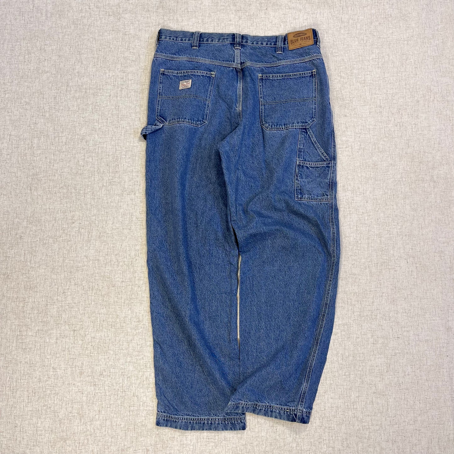 Thrifted – Jean Carpenter Denim Old Navy Talla 38x34 USA (CL 52–54) | Cintura 48 cm | Largo 115 cm | Talón 25 cm