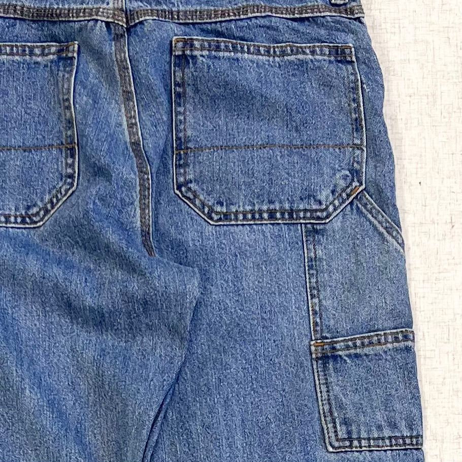 Thrifted – Jean Carpenter Denim Faded Glory Talla 30x32 USA (CL 44–46) | Cintura 42 cm | Largo 111 cm | Talón 24 cm