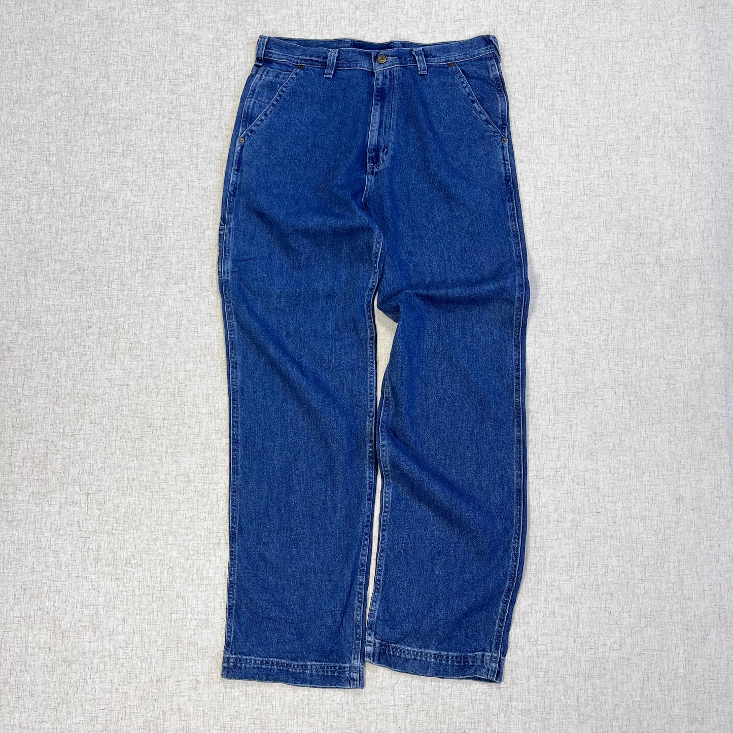 Thrifted – Jean Carpenter Clásico Vintage Talla 34x34 USA (CL 48) | Cintura 46 cm | Largo 120 cm | Talón 24 cm