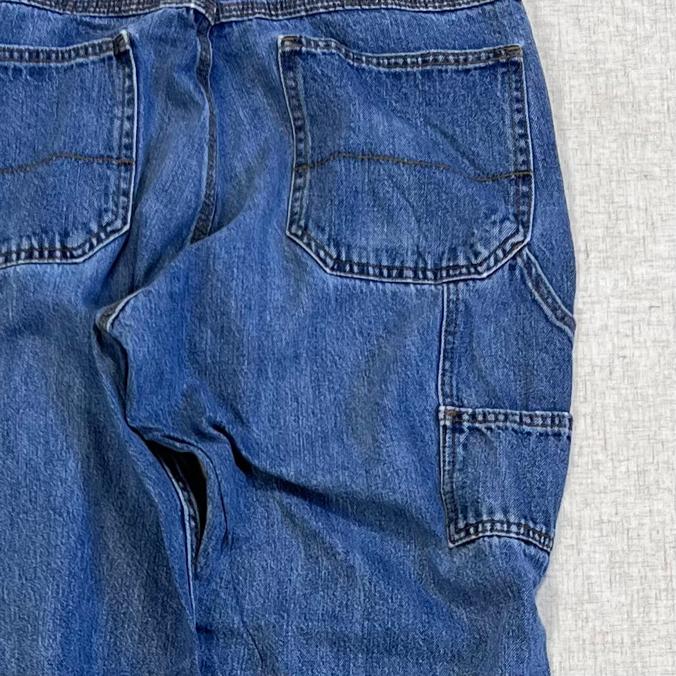 Thrifted – Jean Carpenter Denim Faded Glory Talla 34x32 USA (CL 48) | Cintura 44 cm | Largo 109 cm | Talón 25 cm