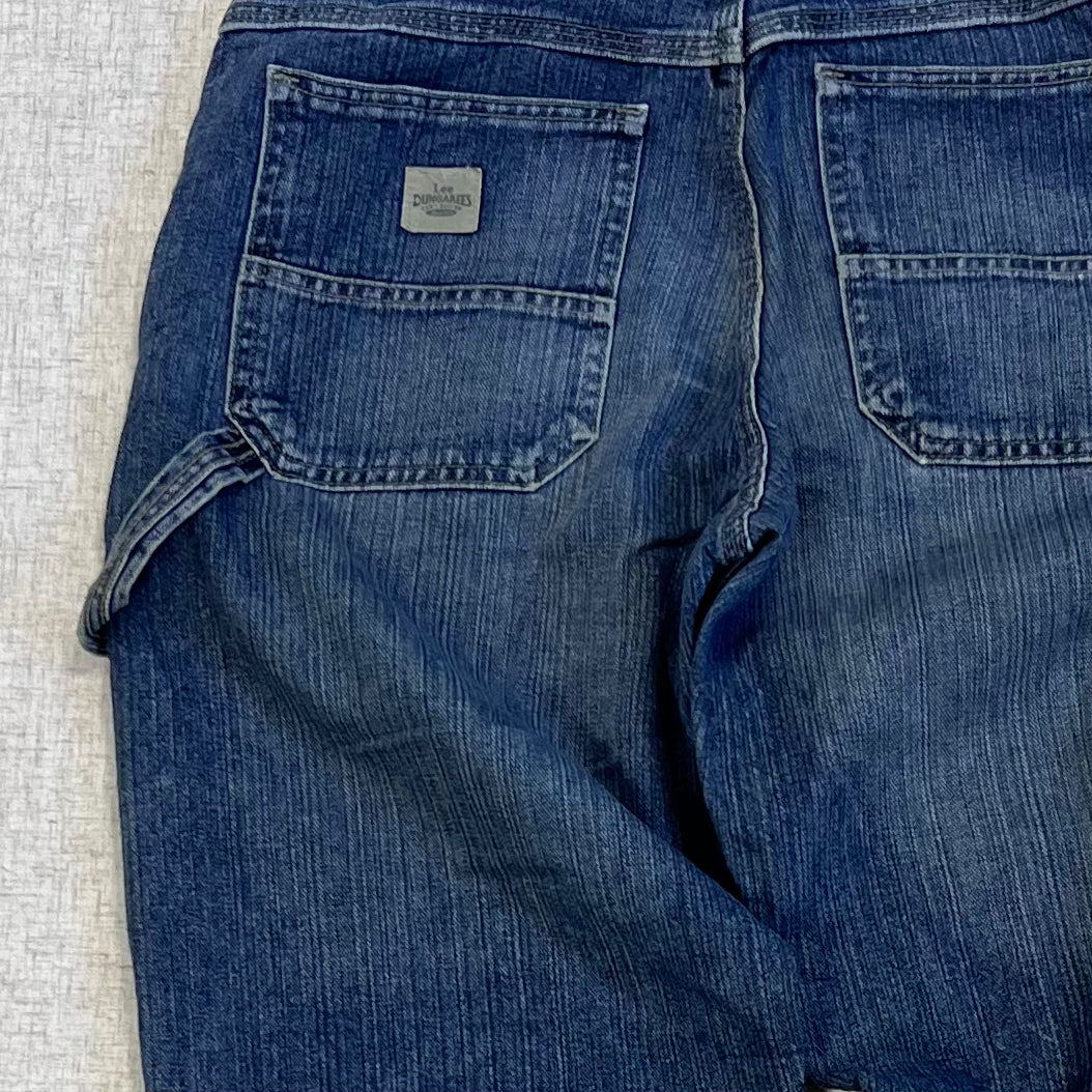 Thrifted – Jean Carpenter Denim Lee Talla 30x32 USA (CL 44–46) | Cintura 41 cm | Largo 109 cm | Talón 22 cm