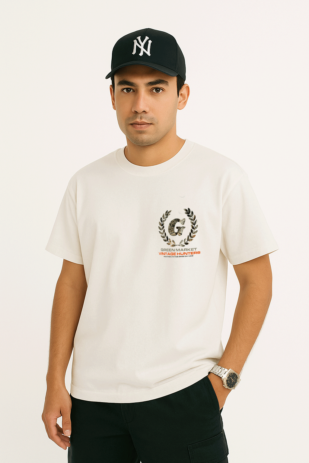 Camiseta Oversized Vintage HUNTERS